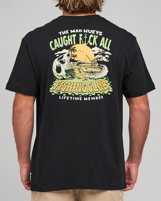 Caught Fk All Jaw | Ss Tee - Black