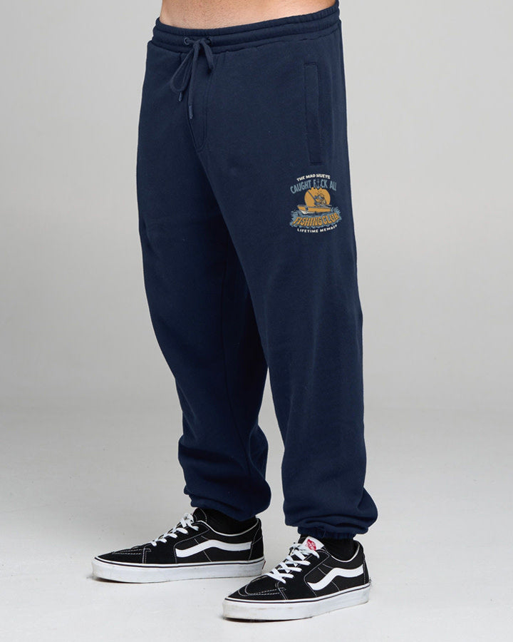 Caught Fk All Jaw | Trackpant – Navy