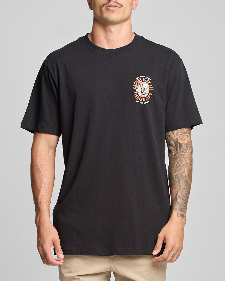 Caught Fk All SS Tee - Black (New Design)