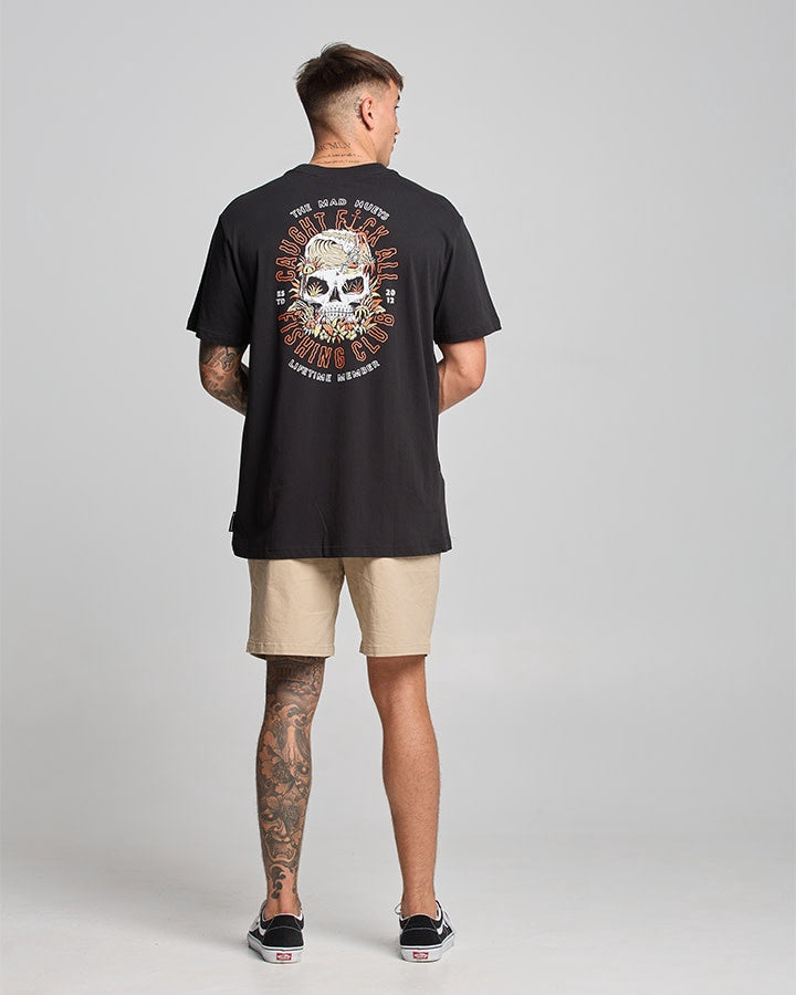 Caught Fk All SS Tee - Black (New Design)