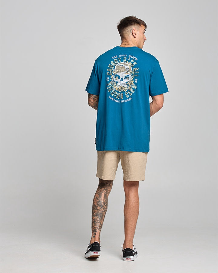 Caught Fk All SS Tee - Dark Cobalt