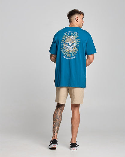 Caught Fk All SS Tee - Dark Cobalt