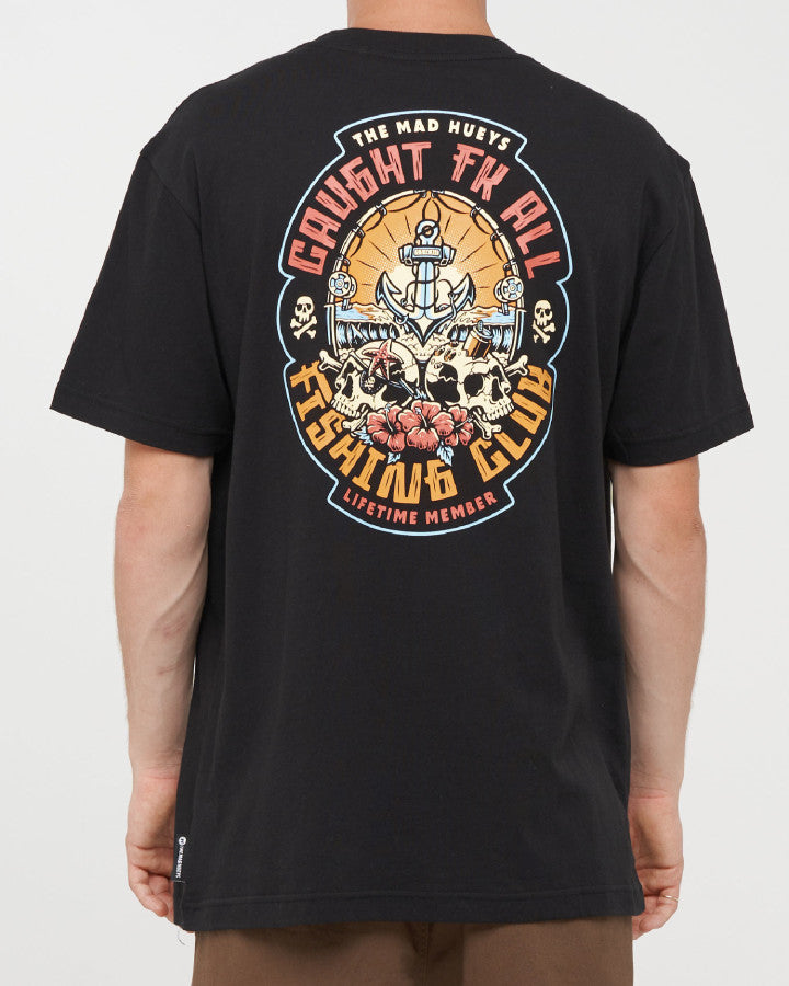 Caught Fk All Skull SS Tee | Black