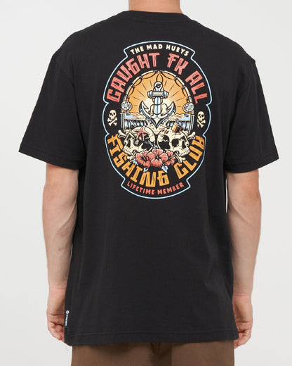 Caught Fk All Skull SS Tee | Black