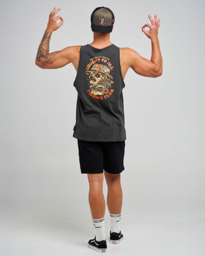 Caught Fk Skull Tank - Black