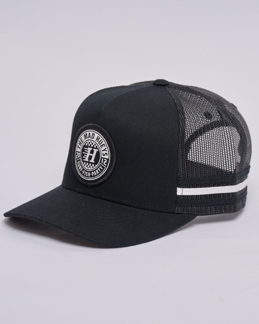 Checker Hueys - Twill Trucker - Black