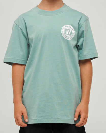 The Mad Hueys | Checker Hueys | Youth SS Tee - Seafoam