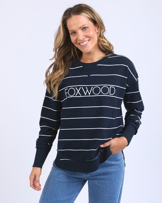 Simplified Crew - Classic Stripe - Navy