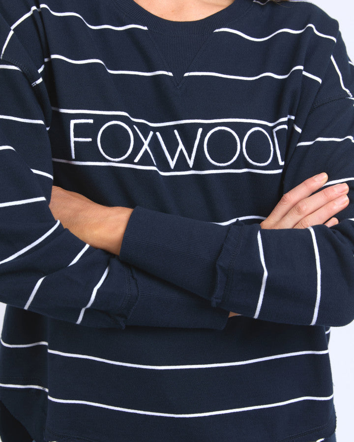 Simplified Crew - Classic Stripe - Navy