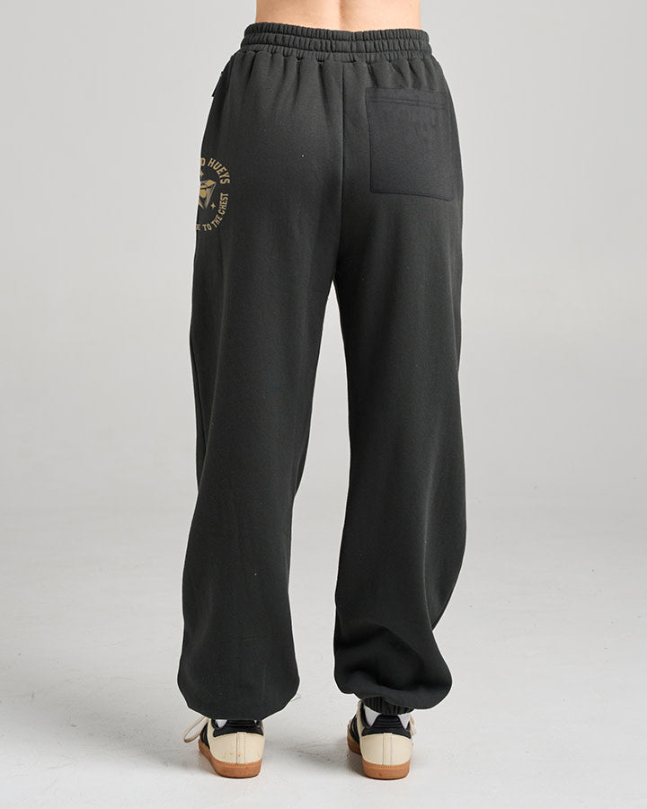 Close Chest - Womens Trackpant - Black