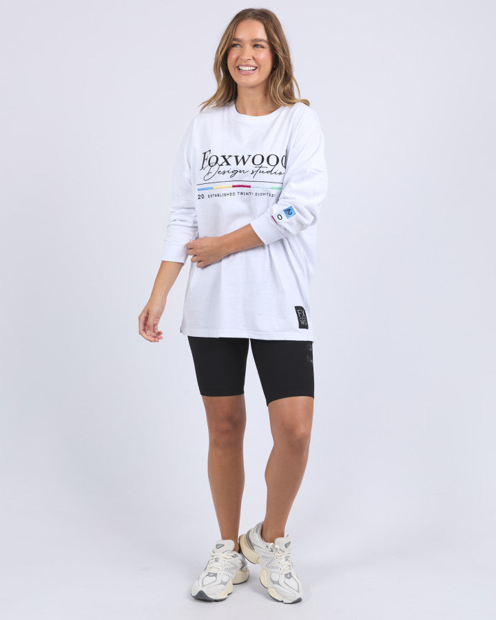 Coded LS Tee - White