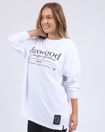 Coded LS Tee - White