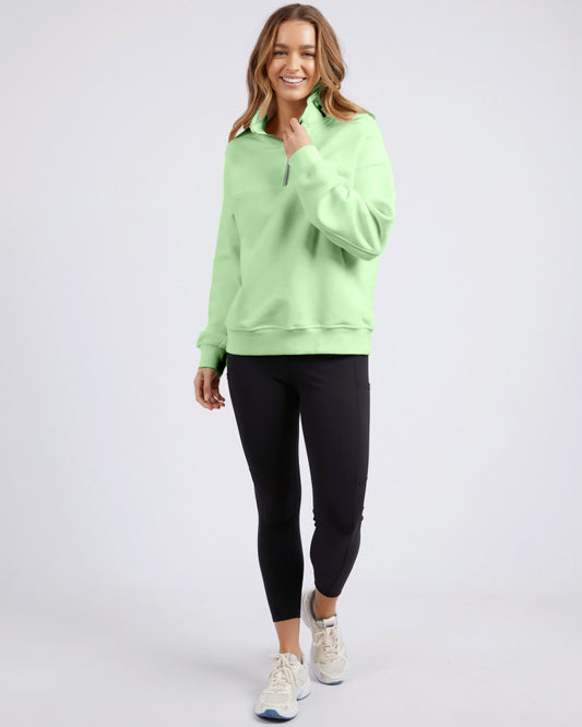 College Zip Crew - Mint