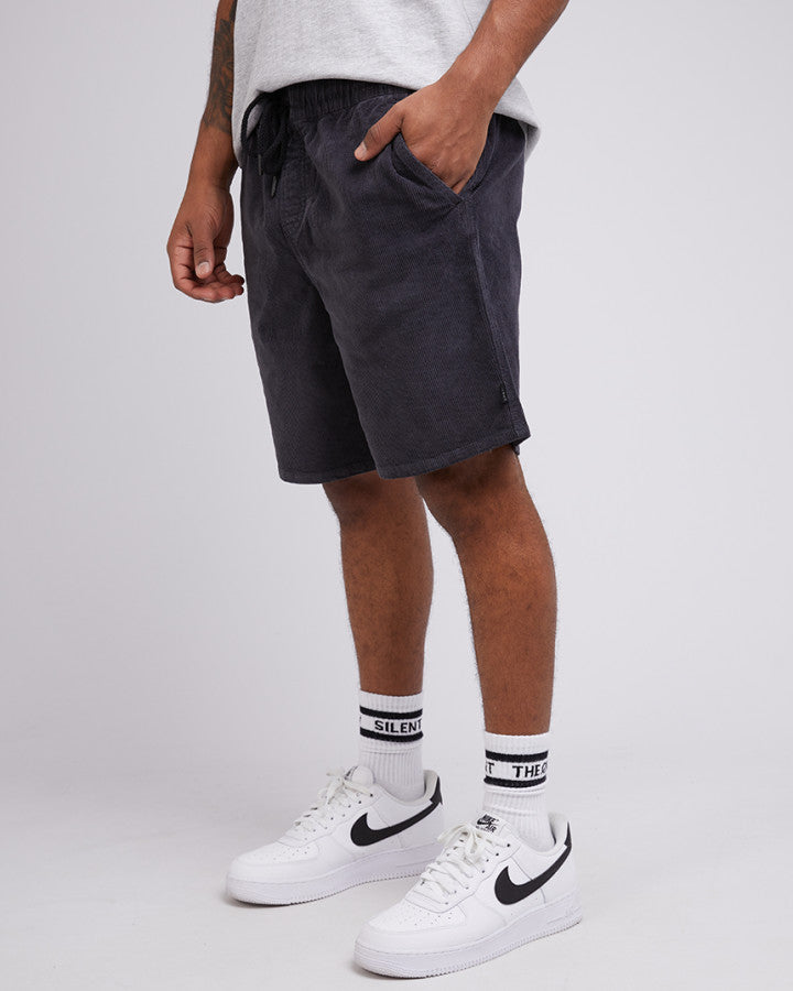 Silent Cord Short - Washed Black