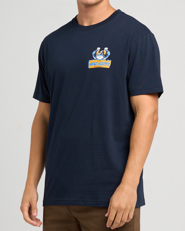 Crabbing A Beer | SS Tee - Navy