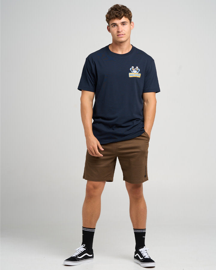 Crabbing A Beer | SS Tee - Navy