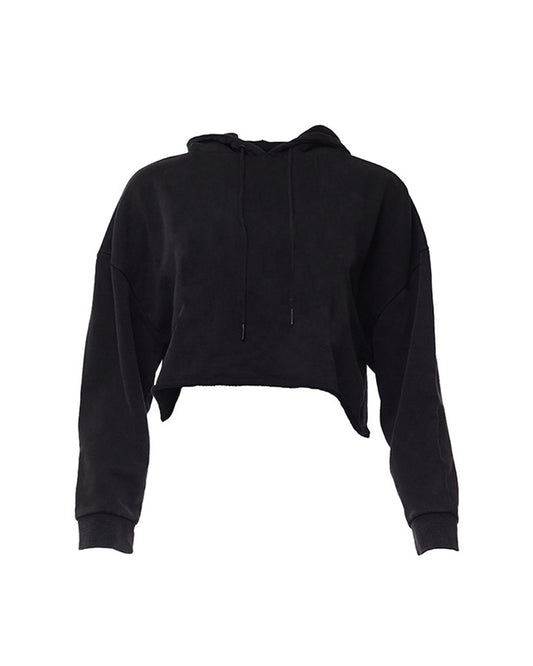 Cropped Hoody - Black