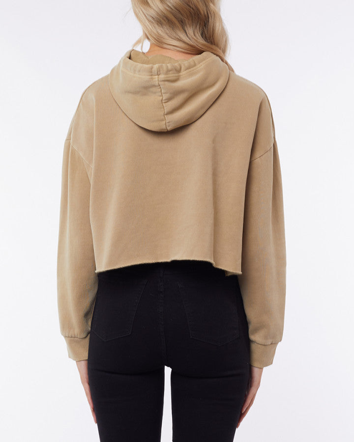 Cropped Hoody - Brown
