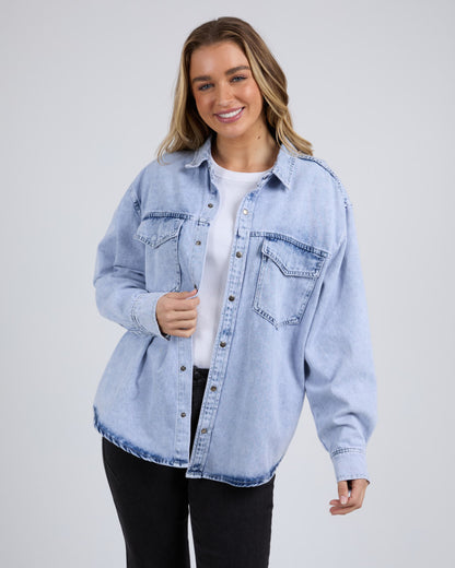 Daisy Overshirt - Light Blue