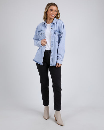 Daisy Overshirt - Light Blue
