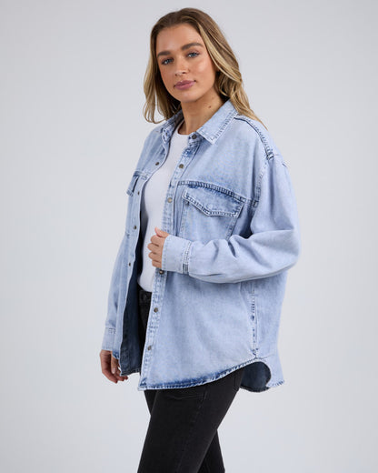 Daisy Overshirt - Light Blue