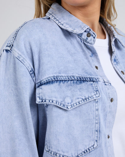 Daisy Overshirt - Light Blue