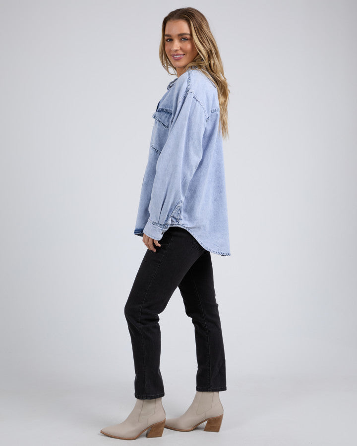 Daisy Overshirt - Light Blue