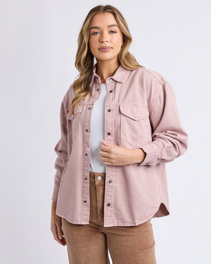 Daisy Overshirt - Dusty Pink