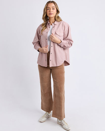 Daisy Overshirt - Dusty Pink