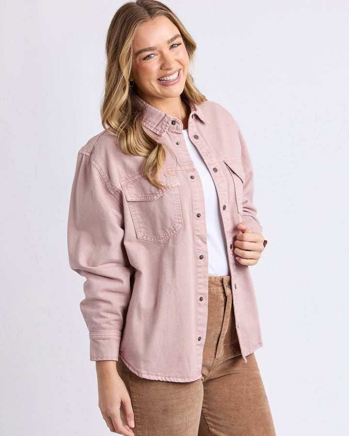Daisy Overshirt - Dusty Pink