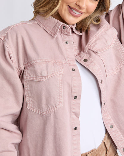 Daisy Overshirt - Dusty Pink