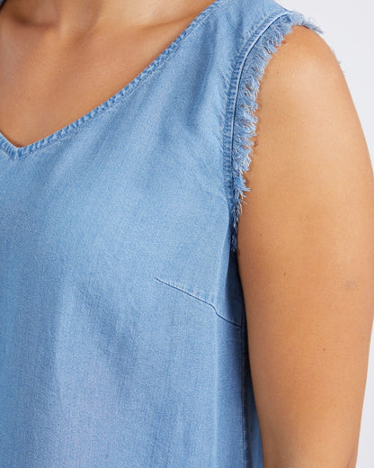 Denver Cami - Mid Blue