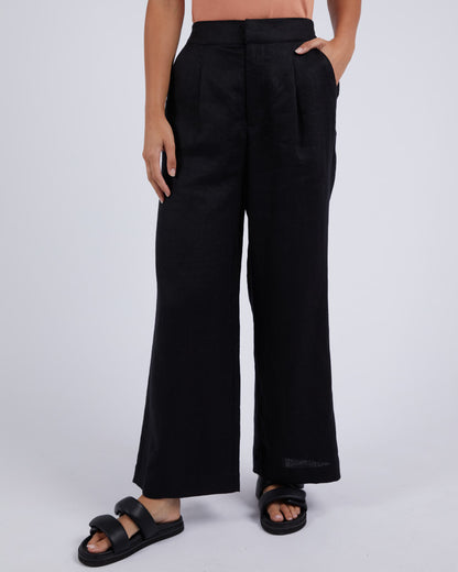 Elina Wide Leg Pants - Black