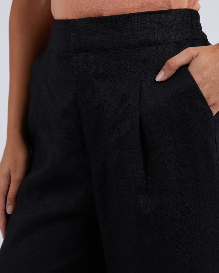 Elina Wide Leg Pants - Black