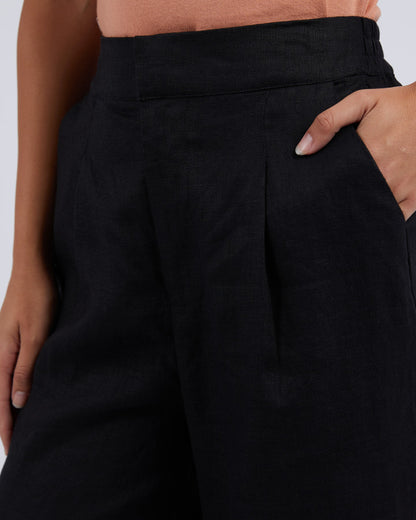 Elina Wide Leg Pants - Black