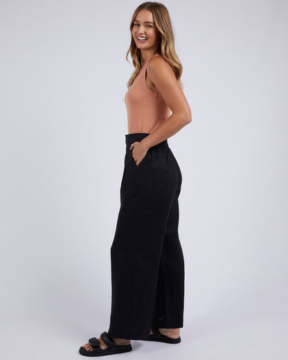 Elina Wide Leg Pants - Black