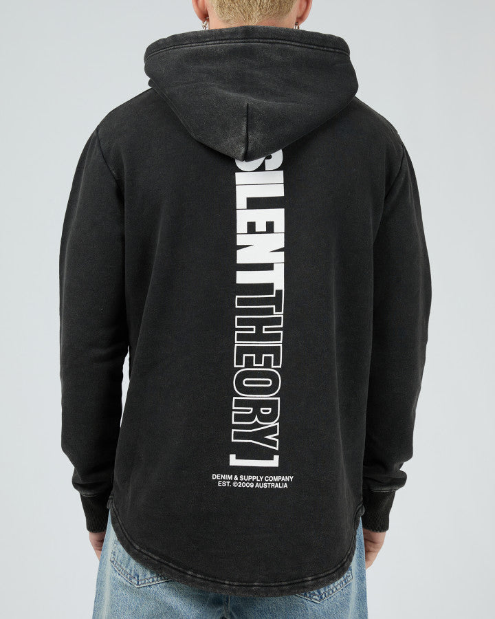 Elite Scoop Hoodie - Washed Black