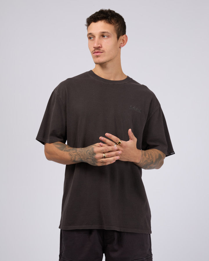 Essential Script T-Shirt - Coal