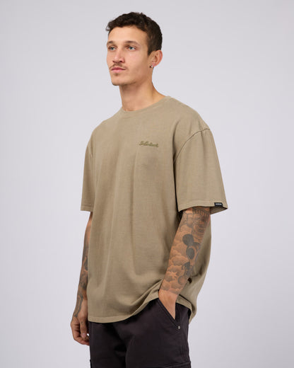Essential Script T-Shirt - Sage