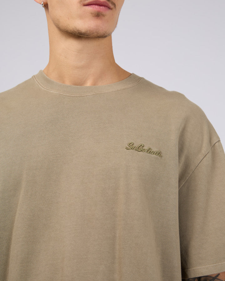 Essential Script T-Shirt - Sage