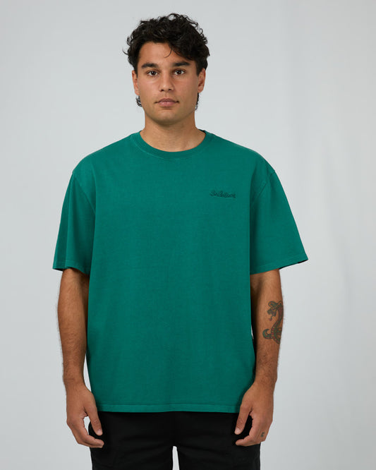 Essential Script T-Shirt - Tide Green