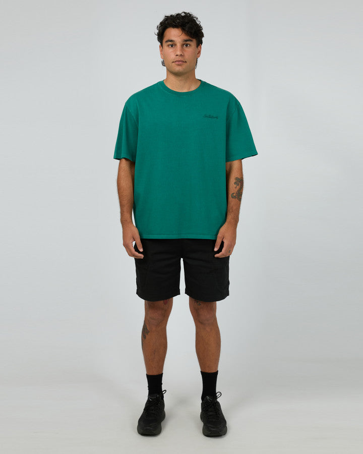 Essential Script T-Shirt - Tide Green