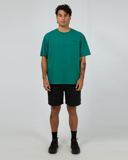 Essential Script T-Shirt - Tide Green