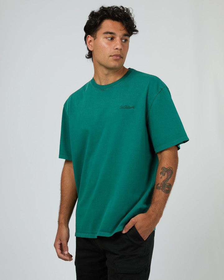 Essential Script T-Shirt - Tide Green