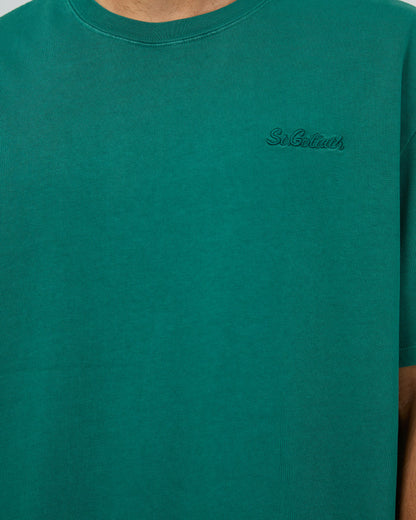 Essential Script T-Shirt - Tide Green