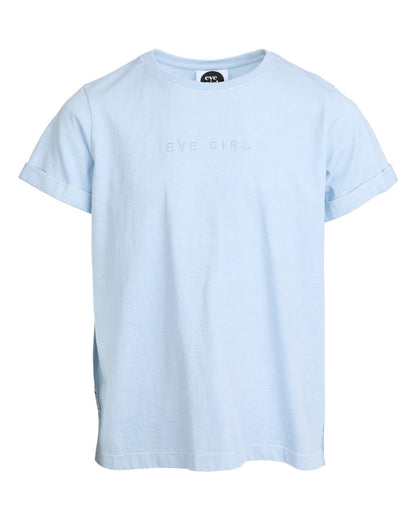 Eve Girl Washed Tee - Light Blue