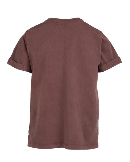 Eve Girl Washed Tee - Brown