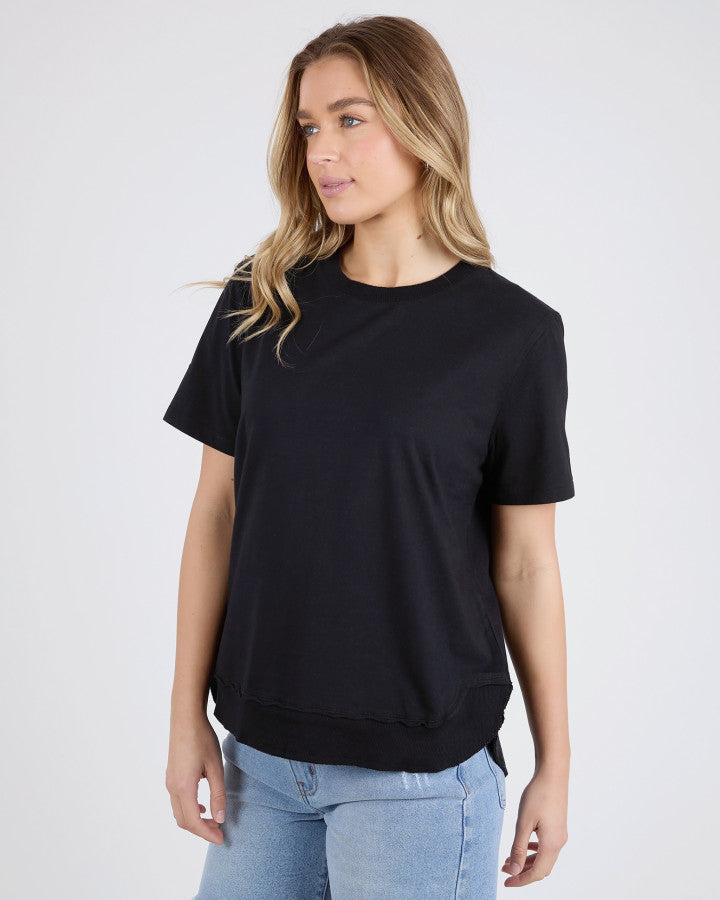 Farrah Short Sleeve Tee - Black