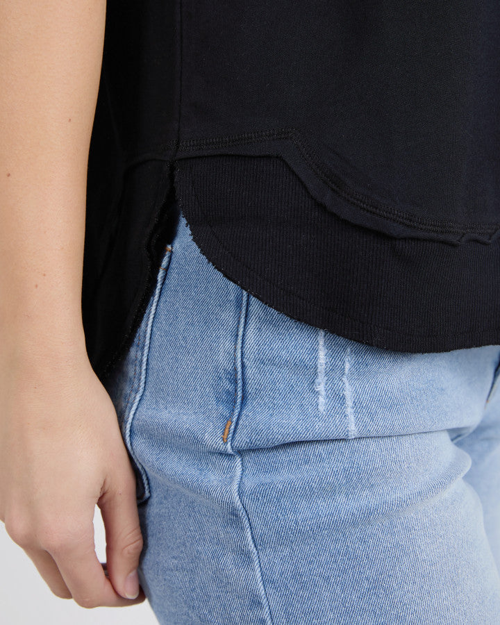 Farrah Short Sleeve Tee - Black