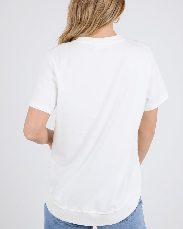 Farrah Short Sleeve Tee - White